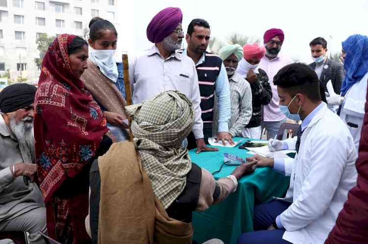 Health awareness and check-up camp at CT University