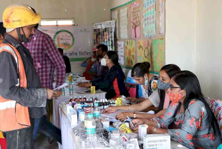 M3M Foundation organizes free health checkup camp for construction workers and their families at Gurugram