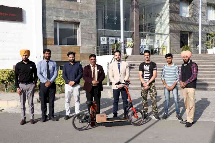 In the times of petrol price hike, CT University launches ‘eBike’