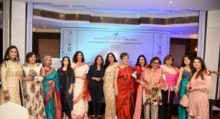 Celebrating UN-designated 14th Edition of International Women’s Day Awards by Public Diplomacy Forum in collaboration with Narmadeshwari