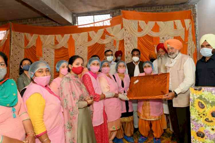To empower rural women, Punjab Health Minister Balbir Singh Sidhu inaugurates RoundGlass Foundation’s sanitary pad-making unit in Mohali on Women’s Day 