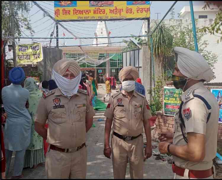 Khanna Police makes elaborate security arrangements in view of Maha Shivratri 