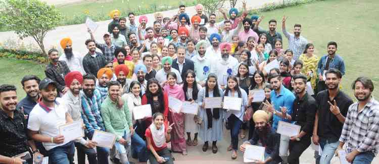 Youth festivals winners honoured in Lyallpur Khalsa College