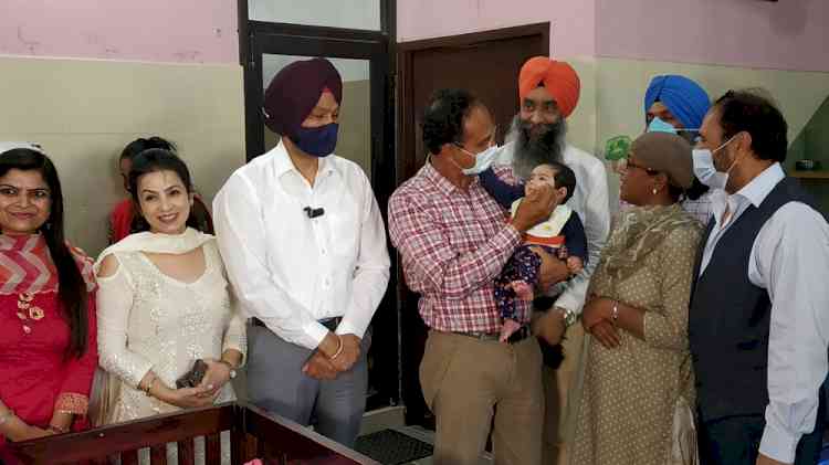 DC inspects child care institute and specialized adopt agency run by Swami Ganga Nand Bhuriwale International Foundation