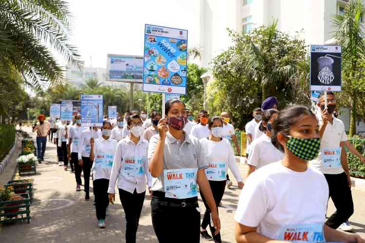 CGC Jhanjeri organised world water walkathon