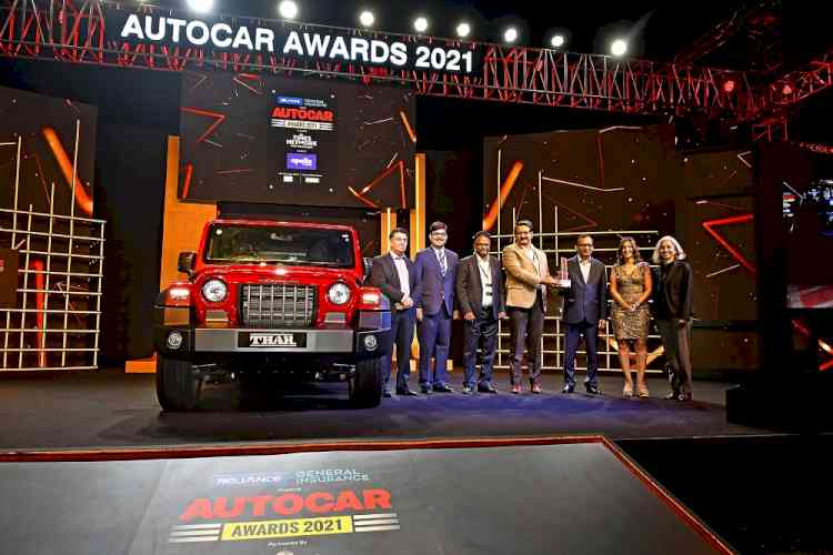 The All-New Mahindra Thar wins Car of the Year at Autocar Awards 2021