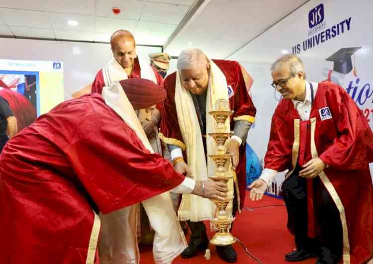 Governor of West Bengal Jagdeep Dhankar attends 1st convocation of JIS University