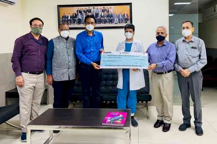 Generous contribution by Vardhman for treatment of poor patients at DMCH