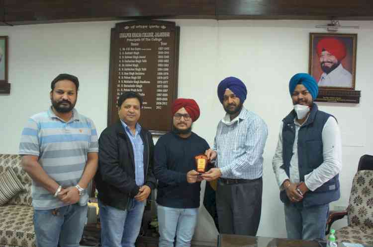 Khalsa College student wins first position in international music e- competition