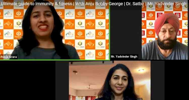 Ace Indian athlete Anju Bobby George, and former national athlete Yadvinder Singh take part in engaging online session