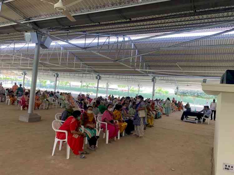 MLA Payal starts covid inoculation camp in Doraha grain market
