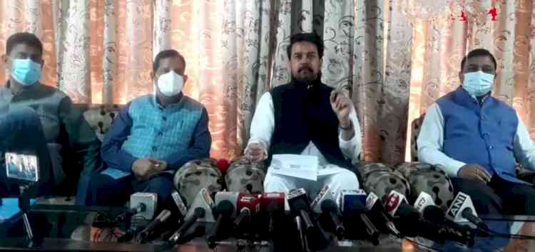 We wish to organise Word Cup Cricket in Dharamshala: Anurag Thakur