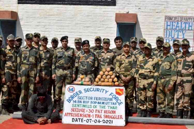 31 Kg heroin worth Rs 155 crores recovered by BSF