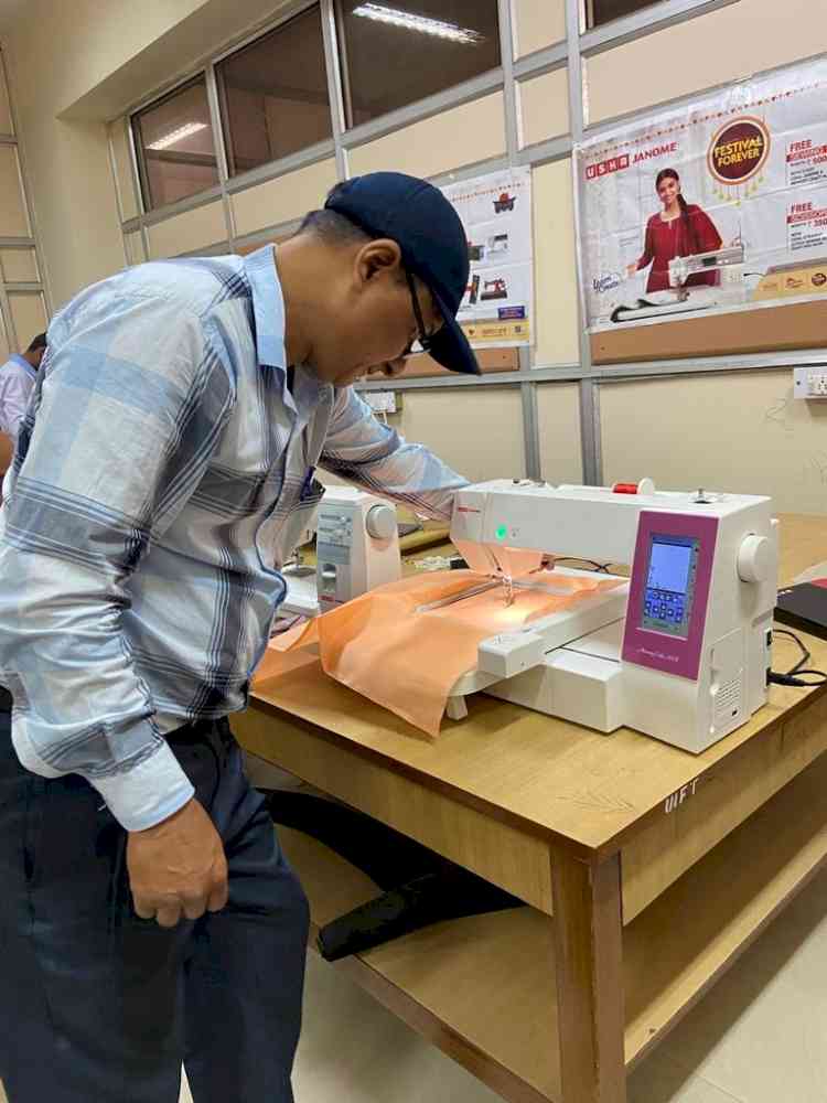 Sewing technology workshop at UIFT and VD, Panjab University 