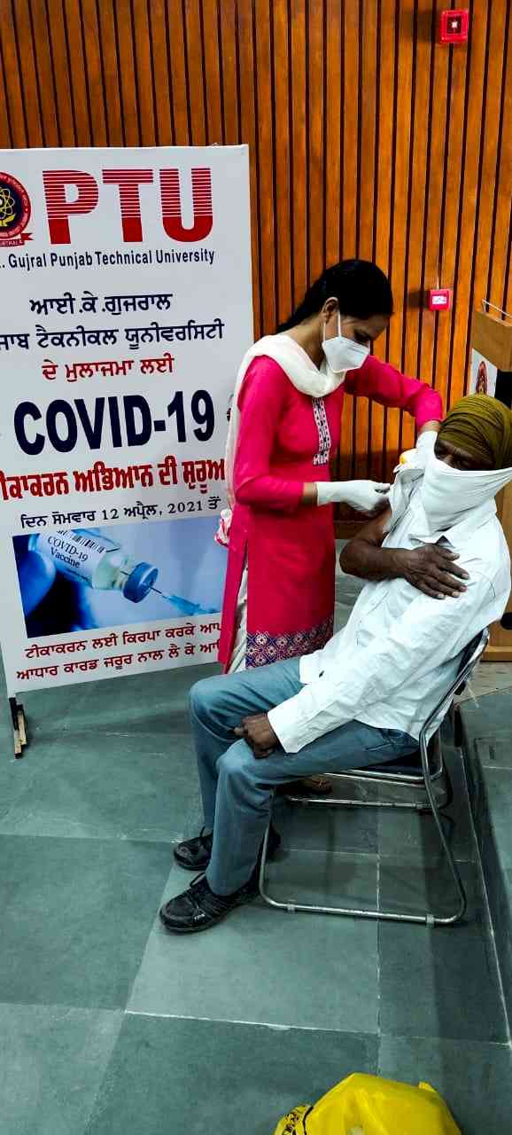 COVID vaccination begins at I.K.Gujral Punjab Technical University