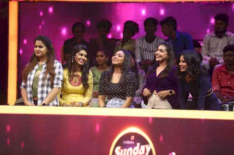 Film stars vs Colors Tamil stars in Colors Sunday Kondattam