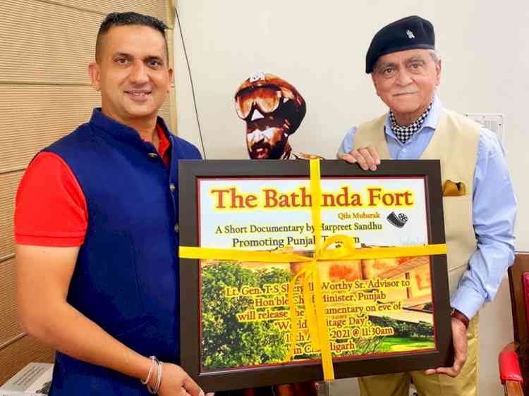 On eve of World Heritage Day documentary, “The Bathinda Fort” released by, Sr Advisor to CM, Punjab