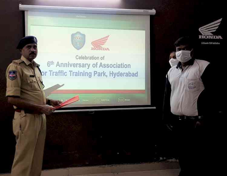 Honda 2Wheelers India celebrates 6th anniversary of its Traffic Training Park in Hyderabad
