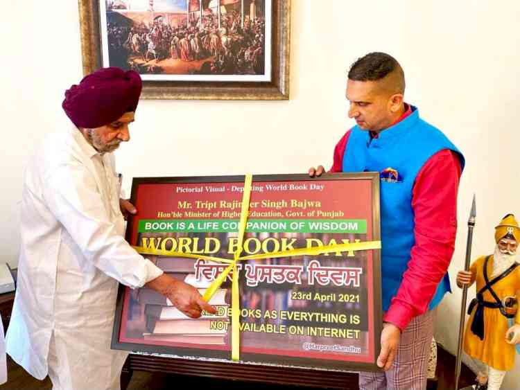 World Book Day: Higher Education Minister Tript Bajwa launches pictorial visuals depicting significance of books