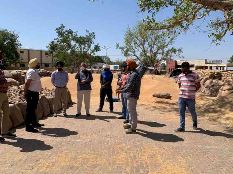 On DC’s directions, food supply teams conduct inspections in grain markets to expedite lifting of wheat 