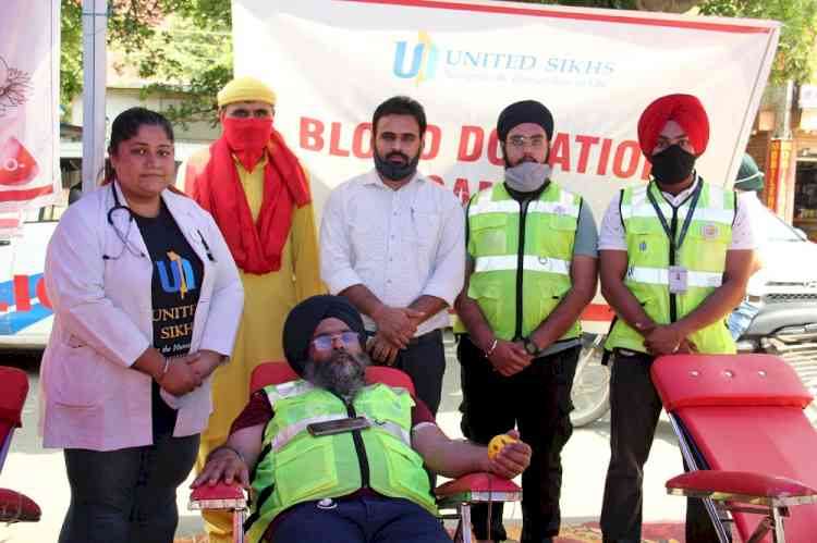 Vishvas Foundation and United Sikhs Organization set up blood donation camp