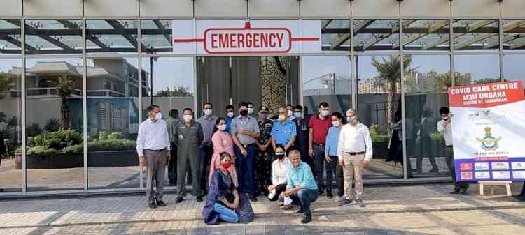 M3M group and Indian Air force creates 150 bed free Covid Care Centre in Gurgaon