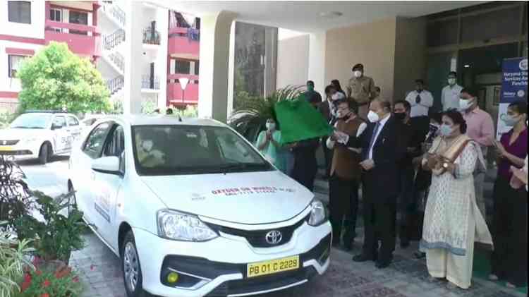`Oxygen on wheels’ project with five ambulances equipped with oxygen were flagged off 
