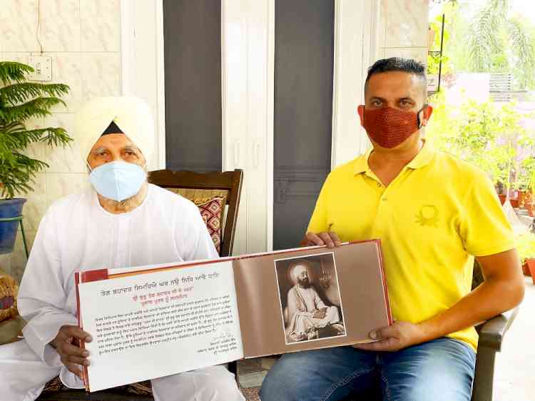 Padma Bhushan Dr S.S Johl acknowledges coffee table book depicting spiritual journey of Guru Teg Bahadur Sahib 