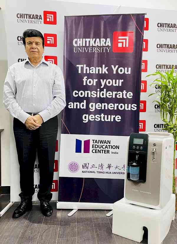 Chitkara University gets 5 Oxygen Concentrators from National Tsing Hua University, Taiwan in a fight against Covid 19