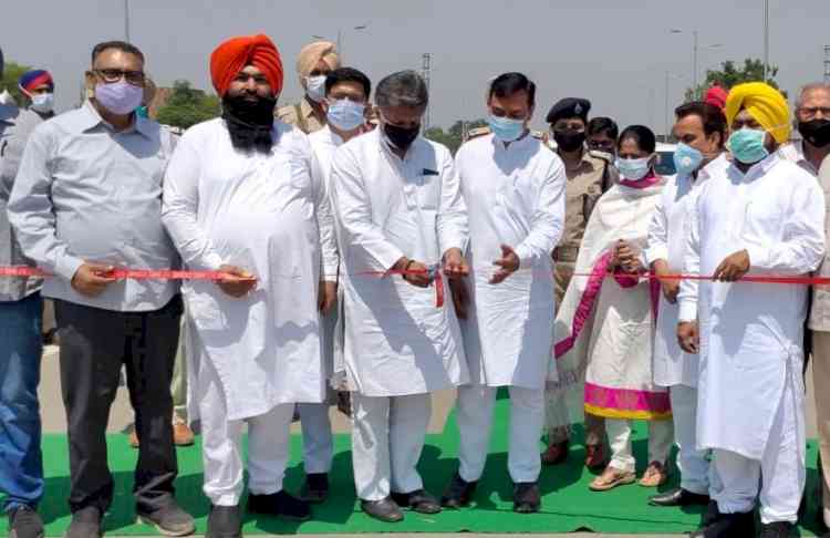 Manish Tewari inaugurates Banga flyover