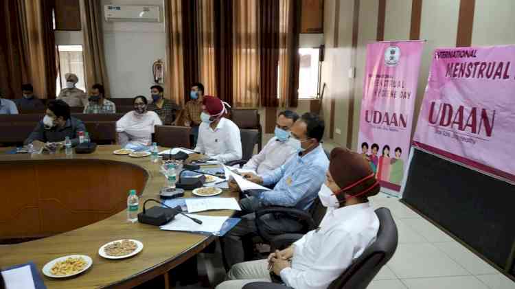 Free sanitary pads to school drop-outs/out of school girls or needy women under Udaan Scheme: DC Varinder Kumar Sharma