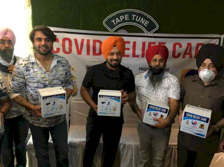 Actor Gurpreet Ghuggi and Singer Ninja joins hands with Shan-E-Khalsa and Fateh TV to bring relief for Covid Patients