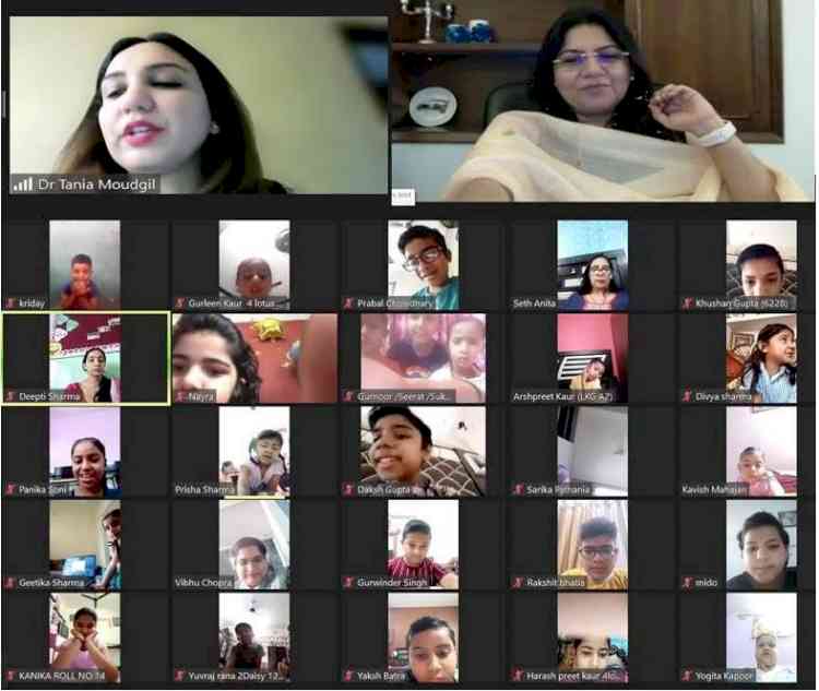 Sanskriti KMV School organized webinar on eye care awareness