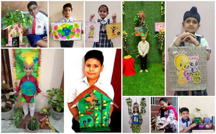 Online activities in five schools and college of Innocent Hearts on World Environment Day