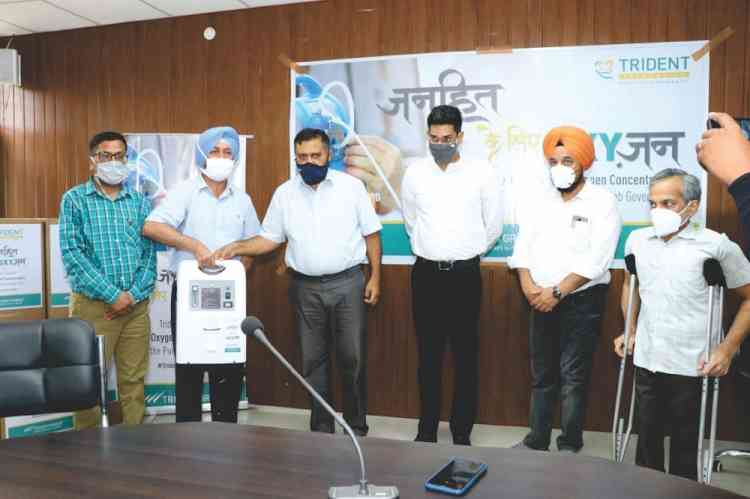 Trident Ltd donates 100 oxygen concentrators to Punjab Govt in fight against Covid