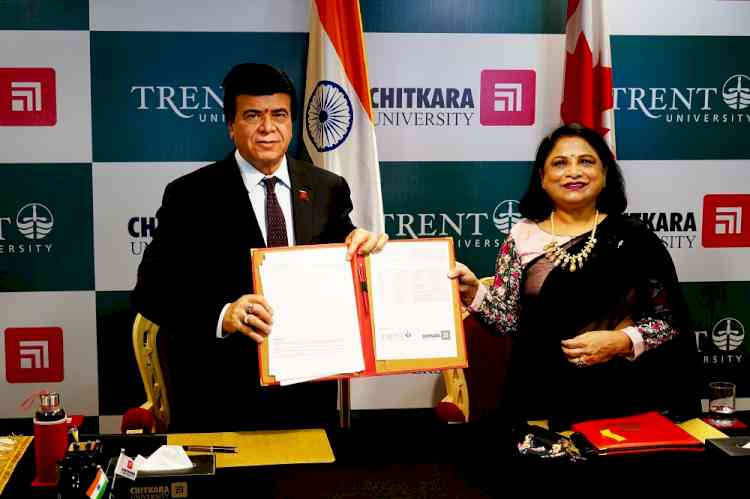 Chitkara University announces Academic Mentorship in BBA with Trent University, Canada – Ontario’s numero uno Undergraduate University 