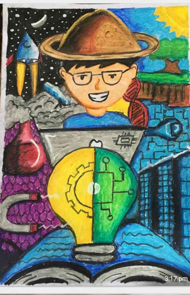 CT Public School student Disha explores her art talent during lockdown