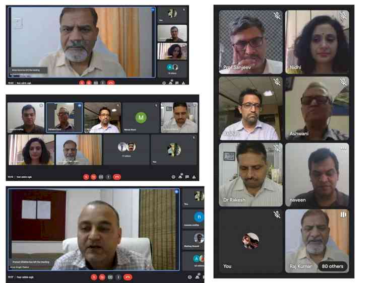 186 attend Webinar on mental Health by NSS, PU