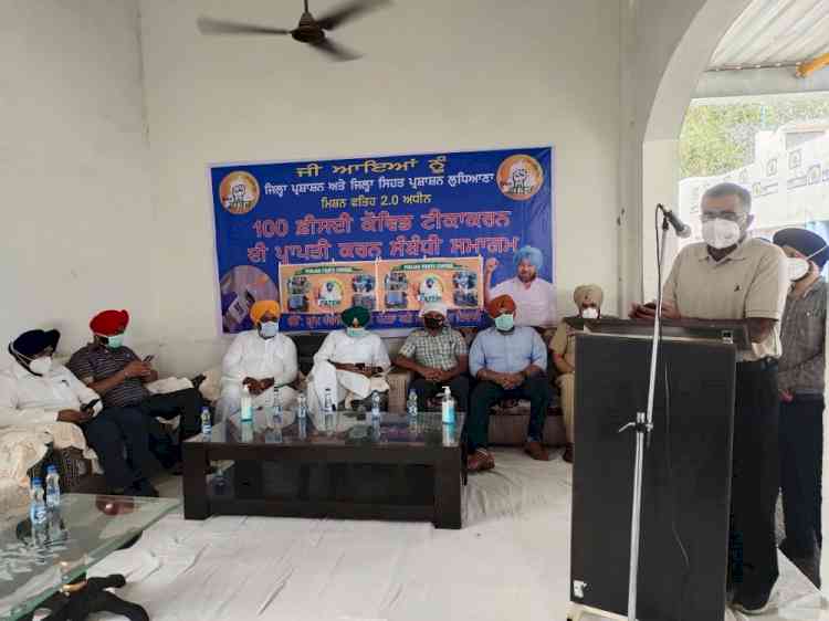 Bhikhi Village becomes first 100 per cent vaccinated village of Ludhiana in which all 18+ residents are vaccinated 