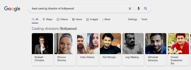 Google acknowledges Dinesh Sudarshan Soi among ten Best Casting Directors of Bollywood