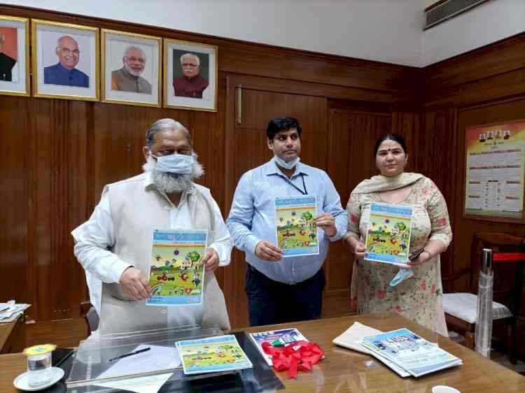 Anil Vij, Home and Health Minister of Haryana, releases awareness comic