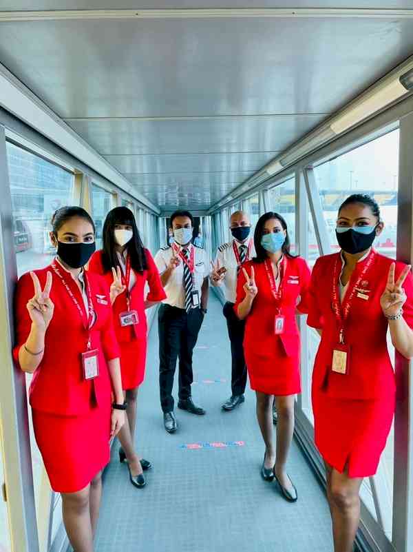 AirAsia India operates with fully vaccinated crew on 9 flights across multiple metro sectors
