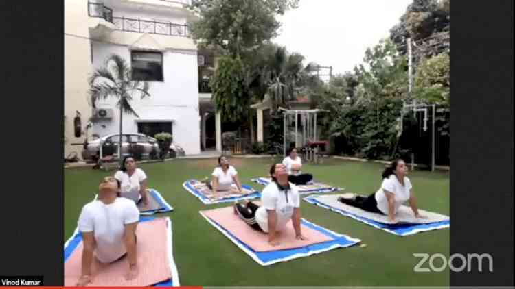 KMV celebrates 7th International Day of Yoga