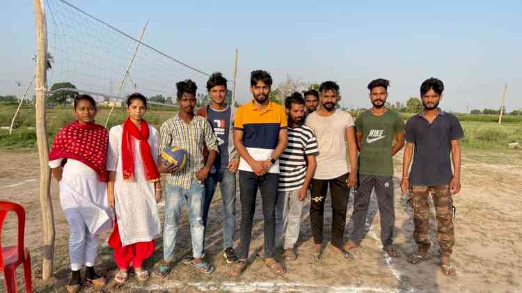 Ashish Mittal Foundation gives volleyball courts to players of Changera and Sanauli village of Zirakpur 