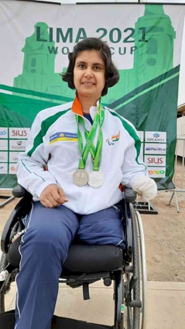 Indian Bank employee Pooja Agarwal bags two silver medals at the World Shooting Para Sport World Cup