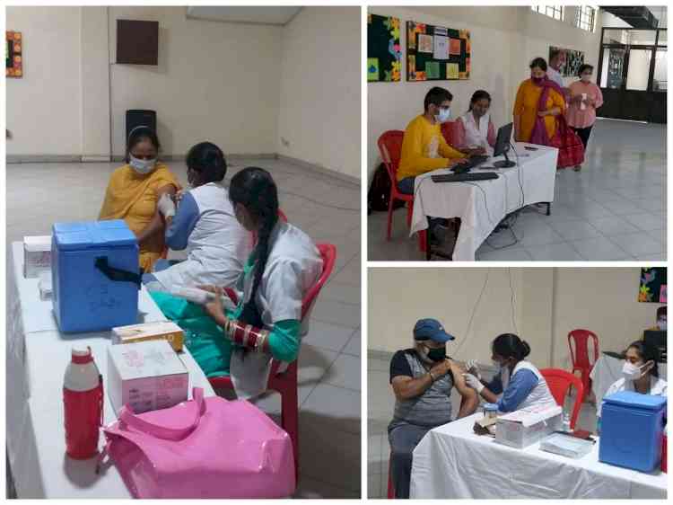 Free Covid-19 vaccination camp at Innocent Hearts by Bowry Memorial Educational and Medical Trust