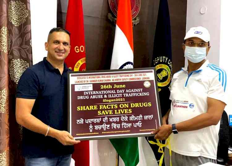 DC Ludhiana launches special portrait depicting theme 2021 “share facts on drugs, save lives” 