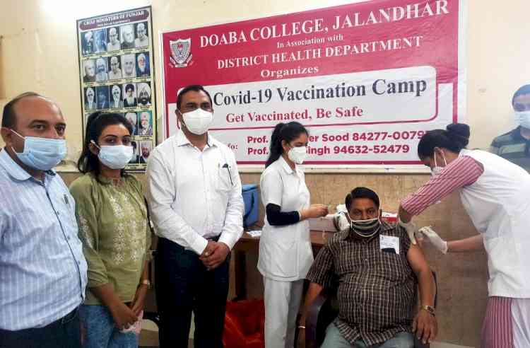 Free Covid Vaccination Camp held at Doaba College