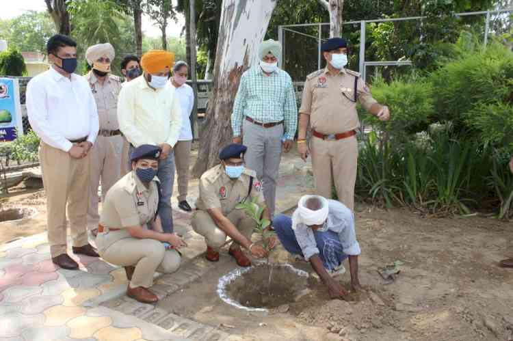 Mission Tandarust Punjab- Joint CP starts plantation drive in Police Lines