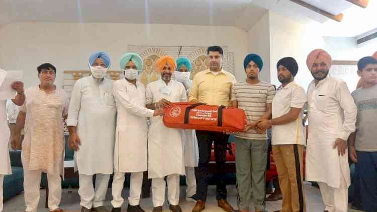 MLA and PYDB chairman distribute sports kits to 25 youth clubs in Payal